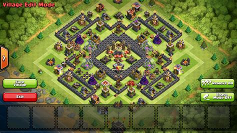 coc th9 best defence base.